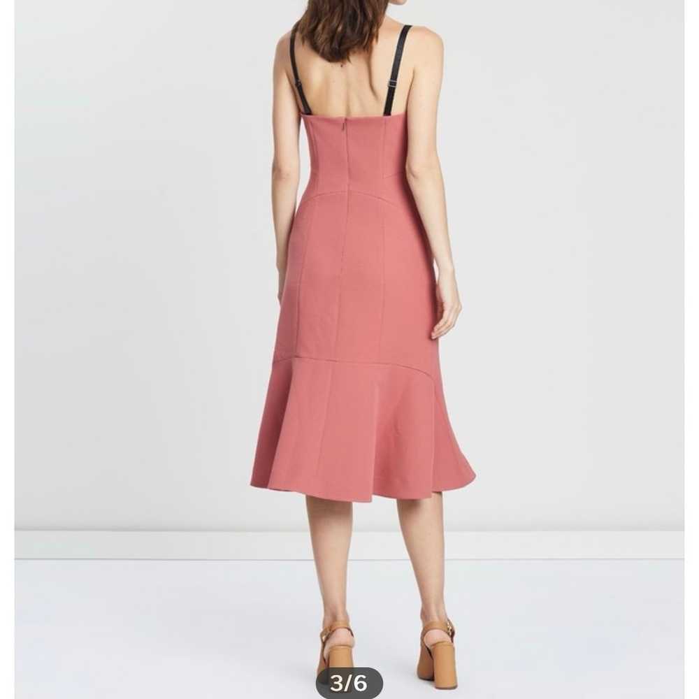 Saba kystral bustier dusty pink midi dressy dress - image 4