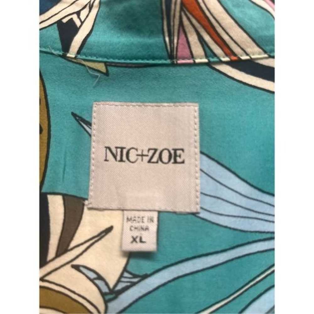 Nic + Zoe Riviera Botanical print dress sz XL - image 4