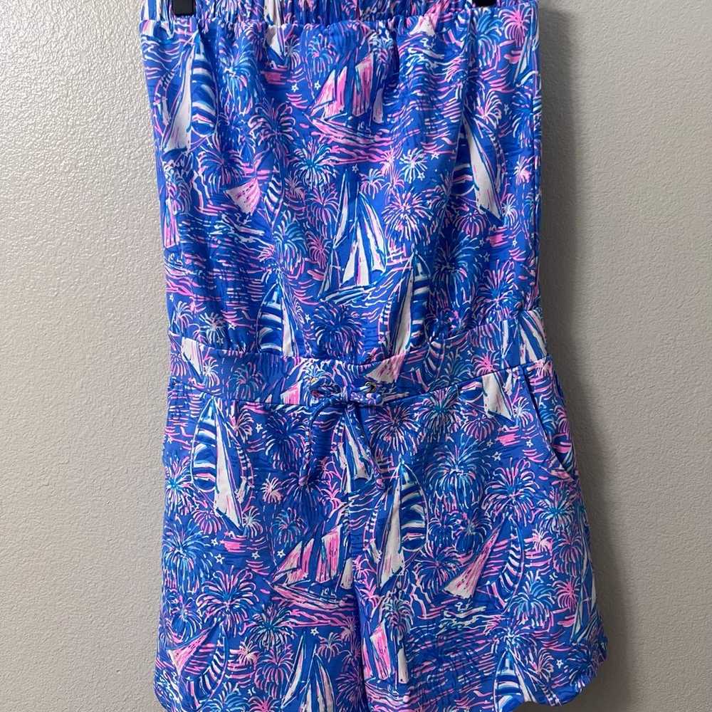 Lilly Pulitzer Jace Strapless Romper Size Small - image 6