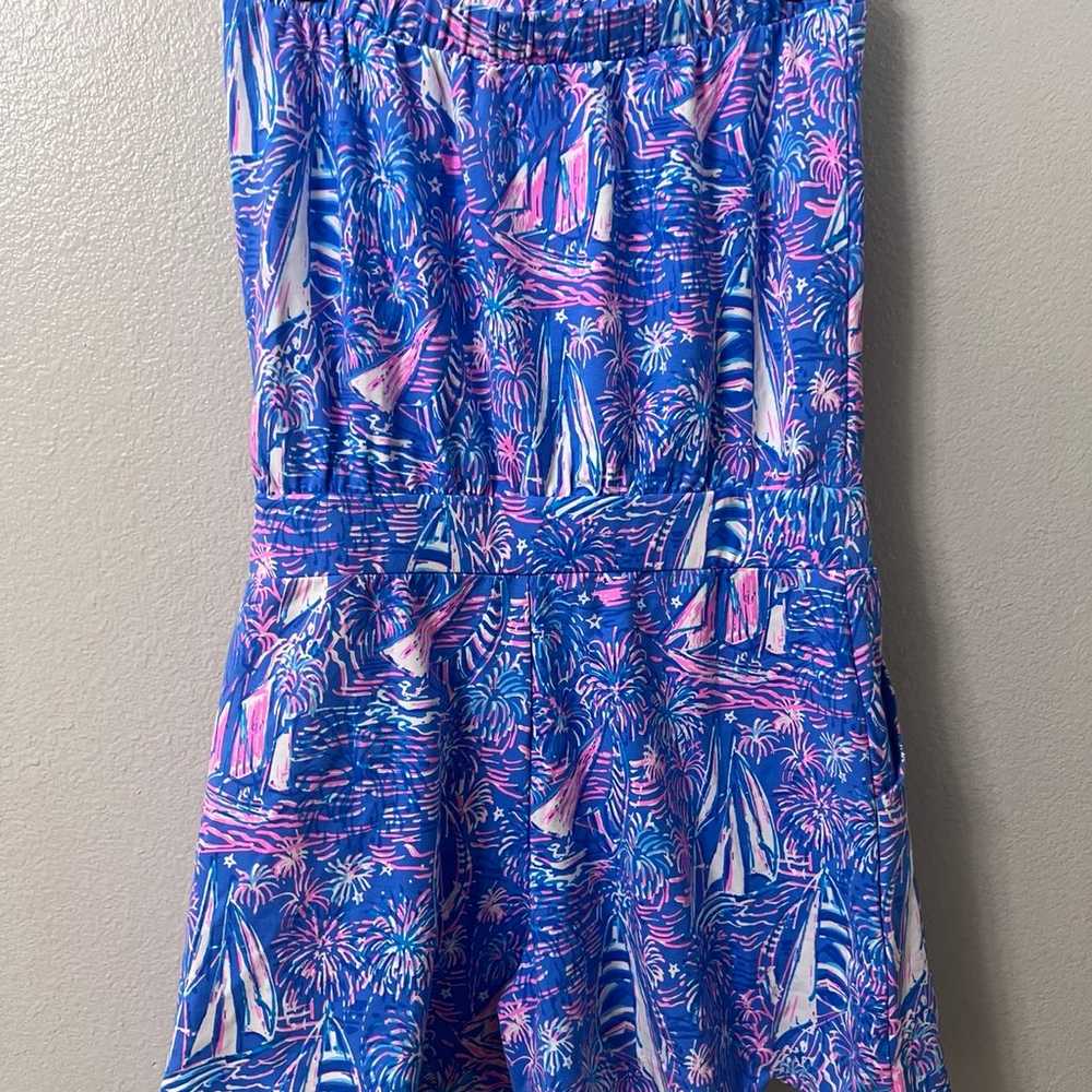 Lilly Pulitzer Jace Strapless Romper Size Small - image 8