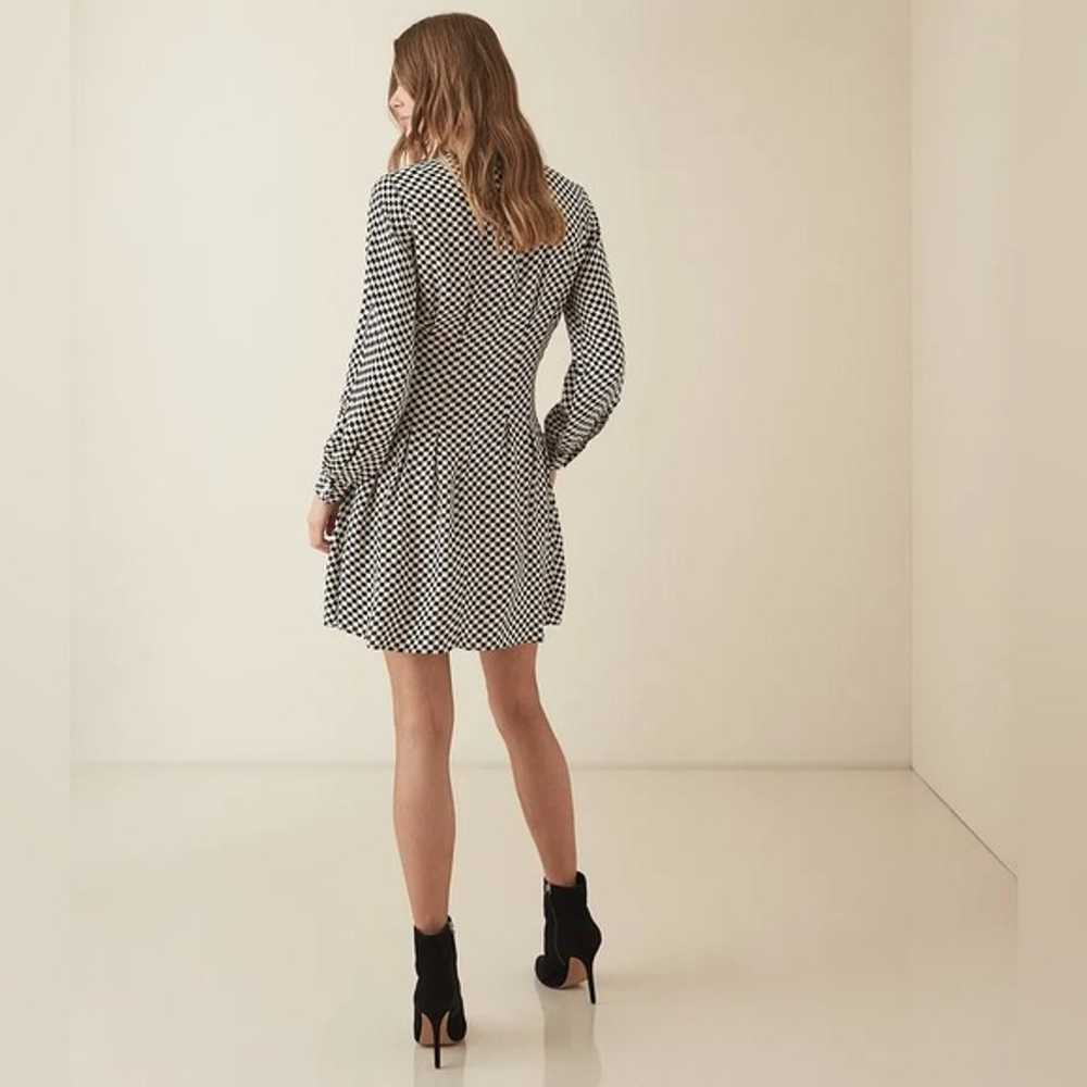 Reiss Edna Check Printed Fit and Flare Dress - US… - image 4