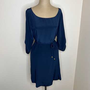 Amanda Uprichard Navy 100% Silk Dress Small