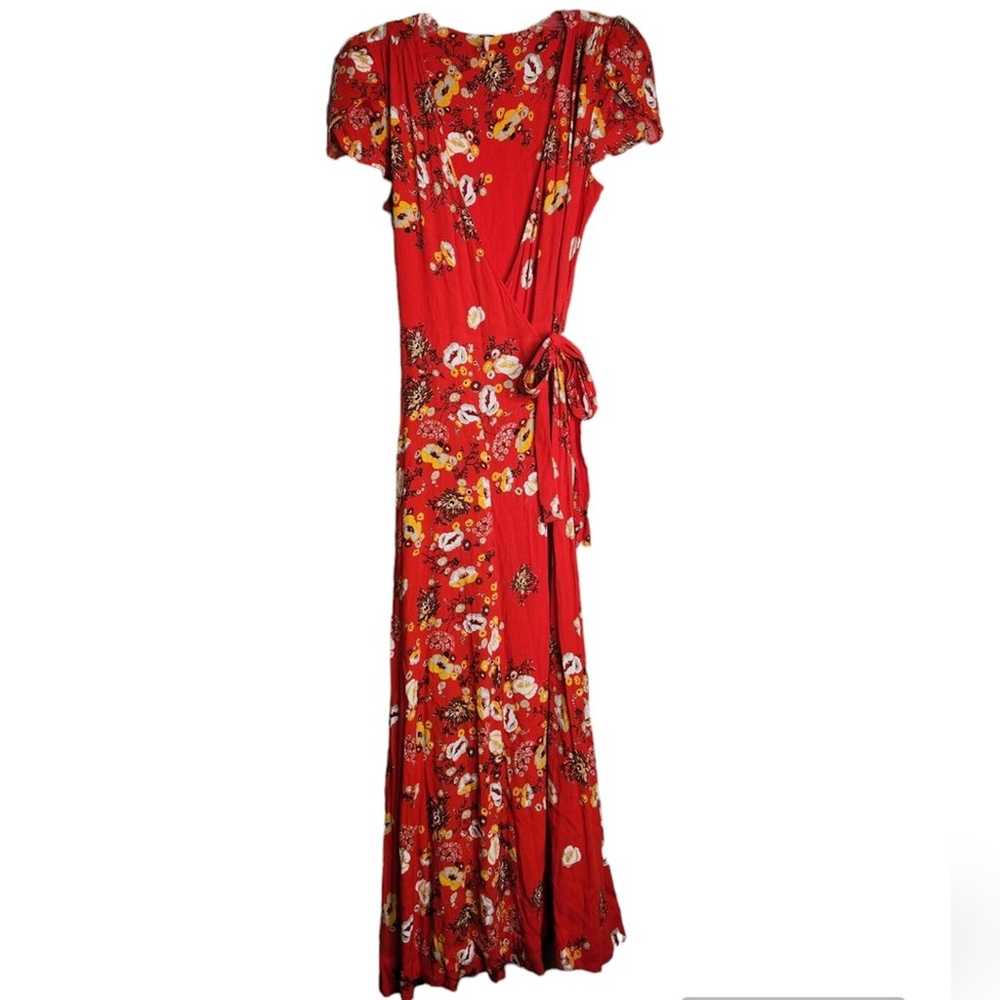 FP Free People Jess Wrap dress tulip sleeve full … - image 3