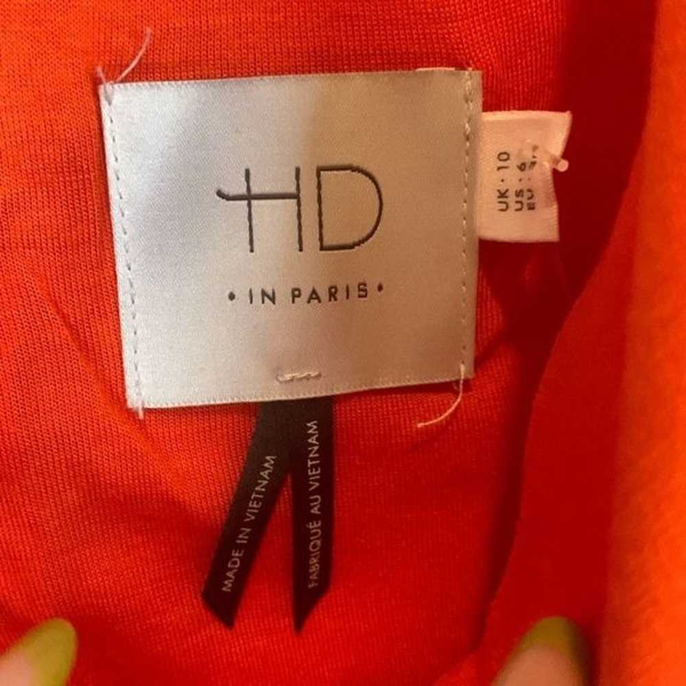 NWT HD in Paris | Anthropologie Orange A-line Dre… - image 3