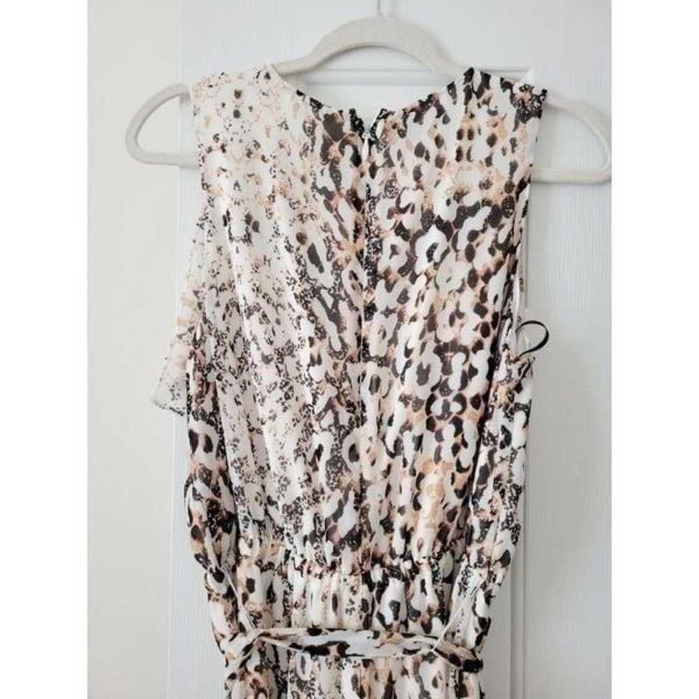 bebe leopard chiffon jumpsuit - image 6