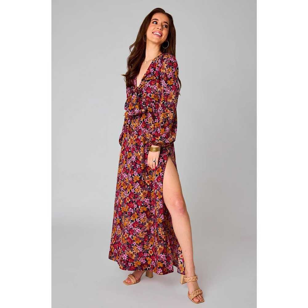 Buddy Love Desirae Floral Long Sleeve High Slit M… - image 1