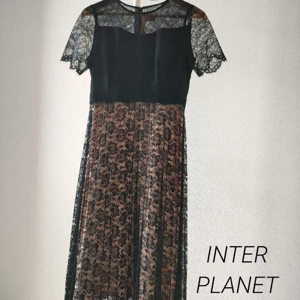 Interplanet Black Lace One Piece Dress for Wedding - image 1