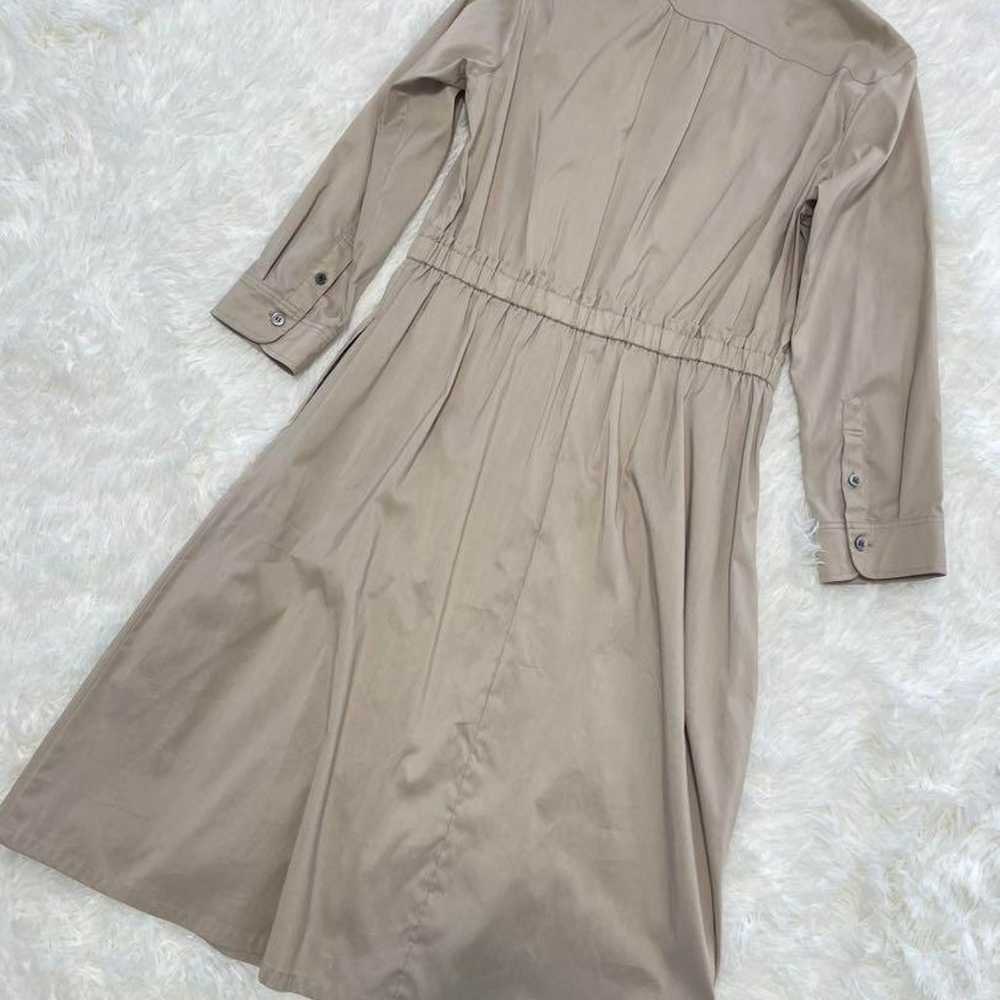 23 districts Beige shirt dress Long-sleeved with … - image 2