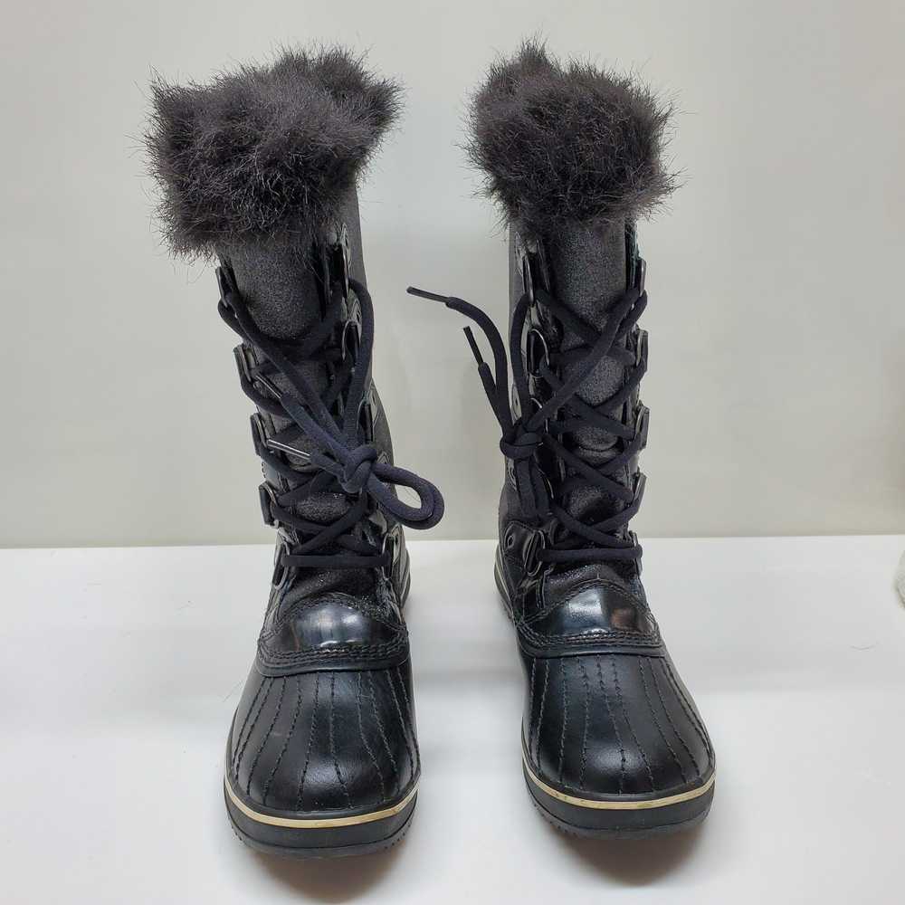 Women's Sorel Black Tofino Glitter Snow Boots Siz… - image 1