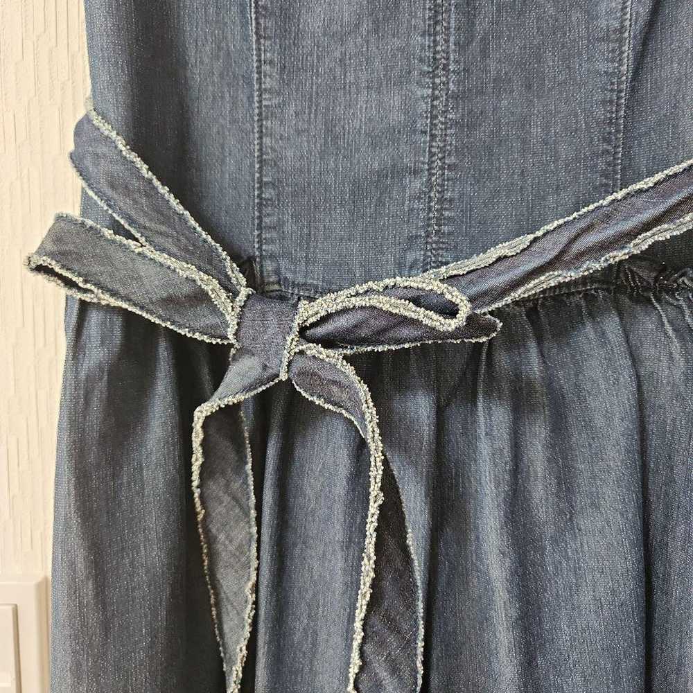 MZ Gracey Denim Sleeveless Knee-Length Dress - image 3