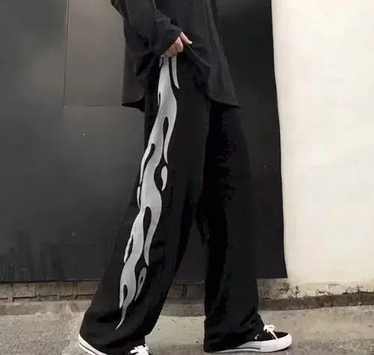 Japanese Brand × Vintage Flame punk pants - image 1