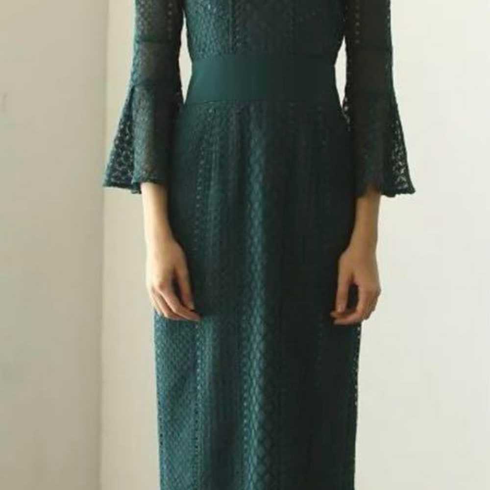 Laguna Moon Diamond Pattern Lace Dress - image 1