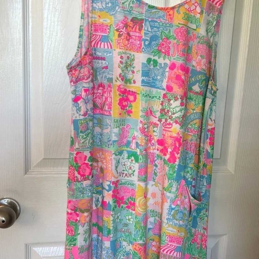 EUC Lilly Pulitzer Patchwork State of Mind Flounc… - image 1