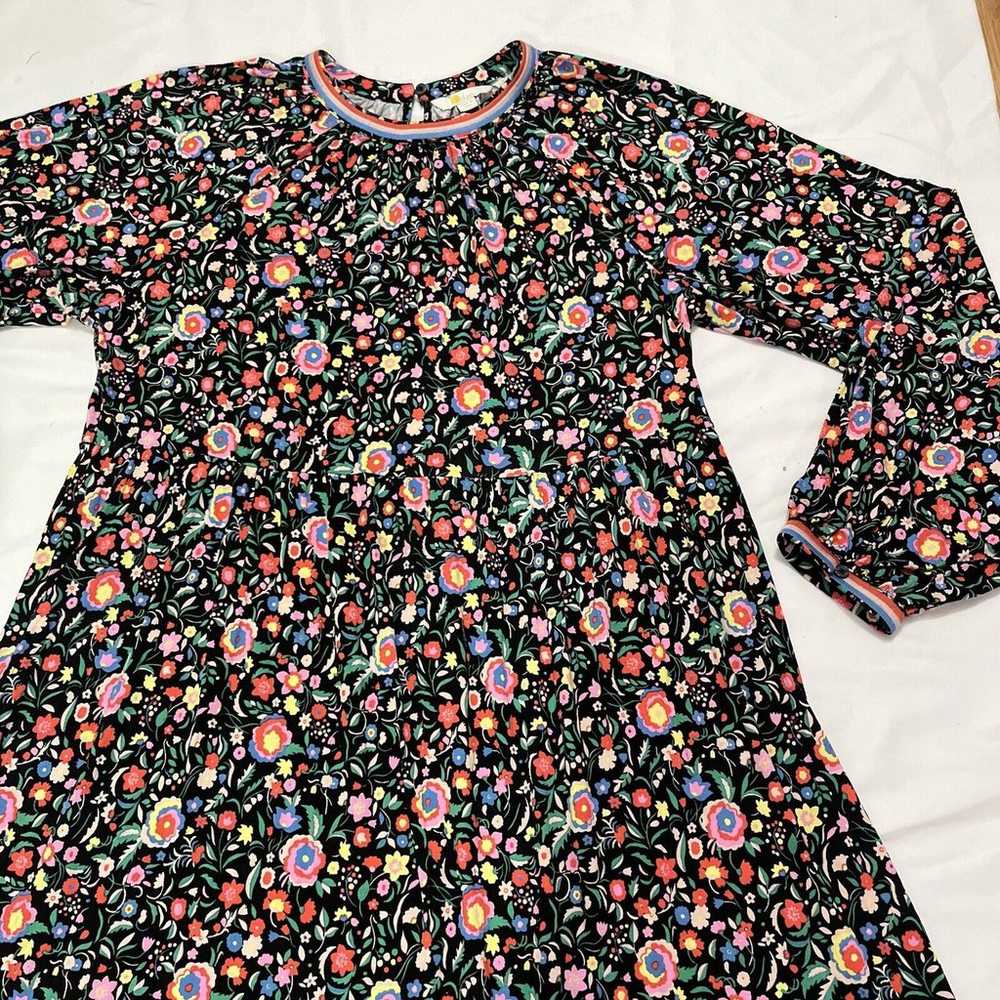 Boden Floral Long Sleeve Mulit Color Midi Dress F… - image 4