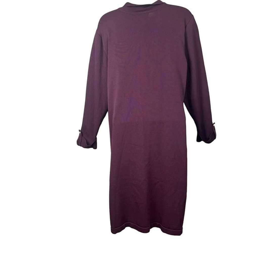 Karl Lagerfeld Maroon long sleeve mini dress size… - image 6