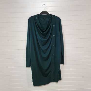 COS Size Large 100% Wool Draped Sweater Dress Cow… - image 1