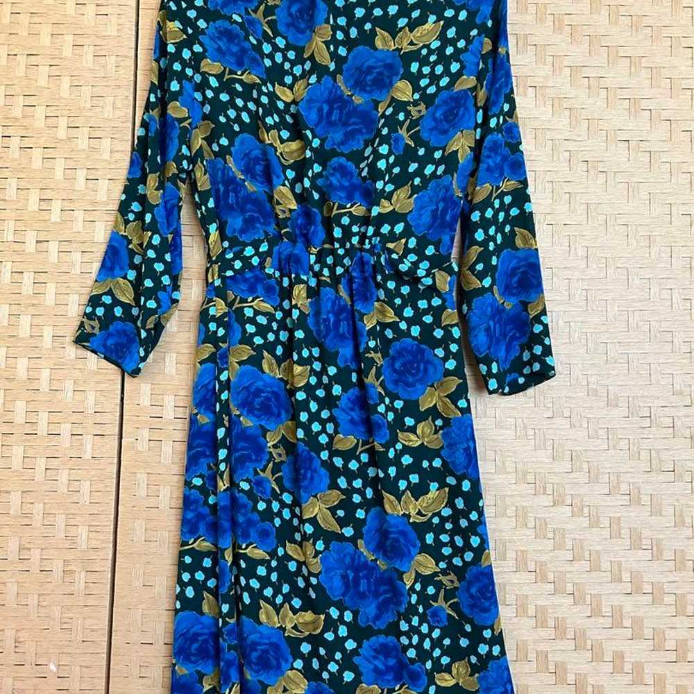 Yukiko Hanai - Floral Long-Sleeve Dress, Size 10,… - image 2