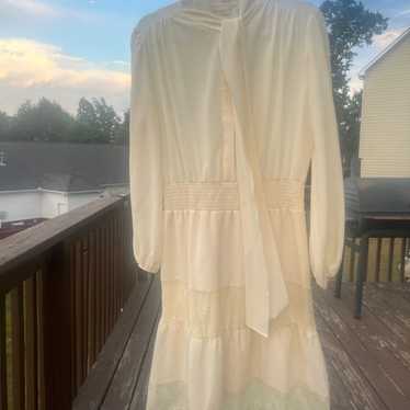 Off white Eva Mendez long sleeve dress size xl - image 1