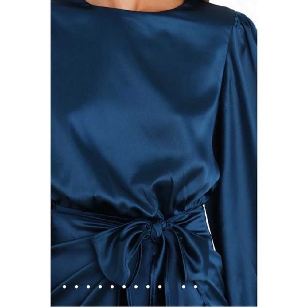 Petal & Pup OPAL DRESS in Navy Wrap Ballon Sleeve… - image 2