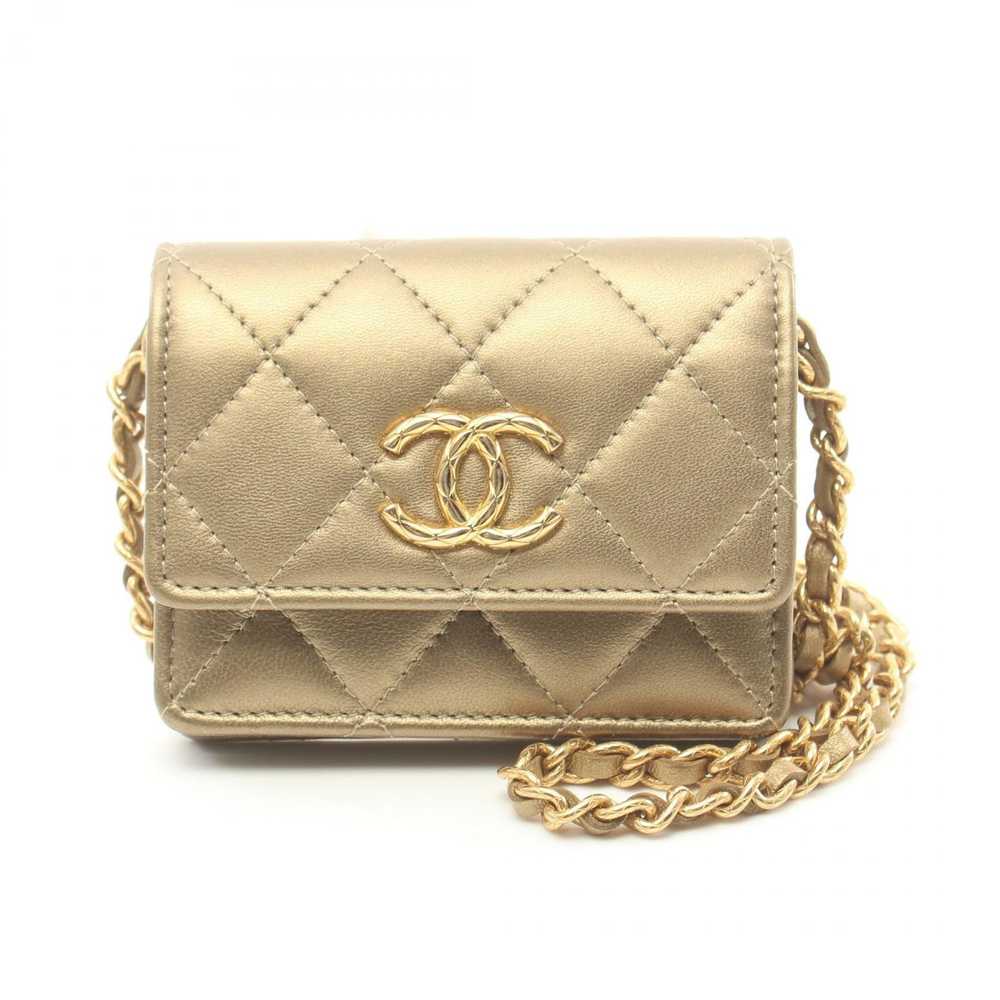 Chanel Chanel CC Mini Flap Wallet Leather Shoulde… - image 1