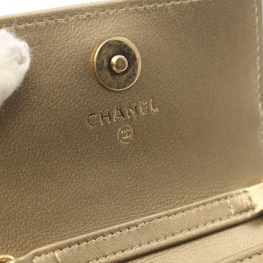 Chanel Chanel CC Mini Flap Wallet Leather Shoulde… - image 4