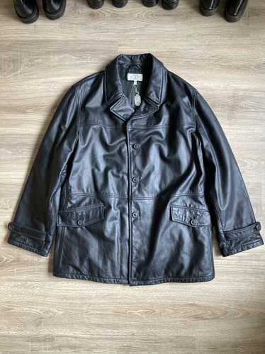 ARMANI aj armani jeans, a black leather jacket. - Bukowskis