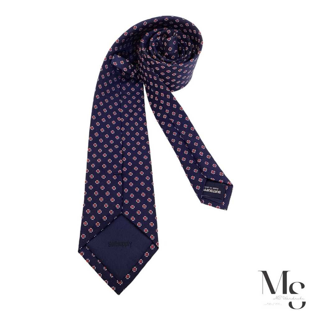 Suitsupply SUITSUPPLY Blue Floral Luxury Silk Tie… - image 2