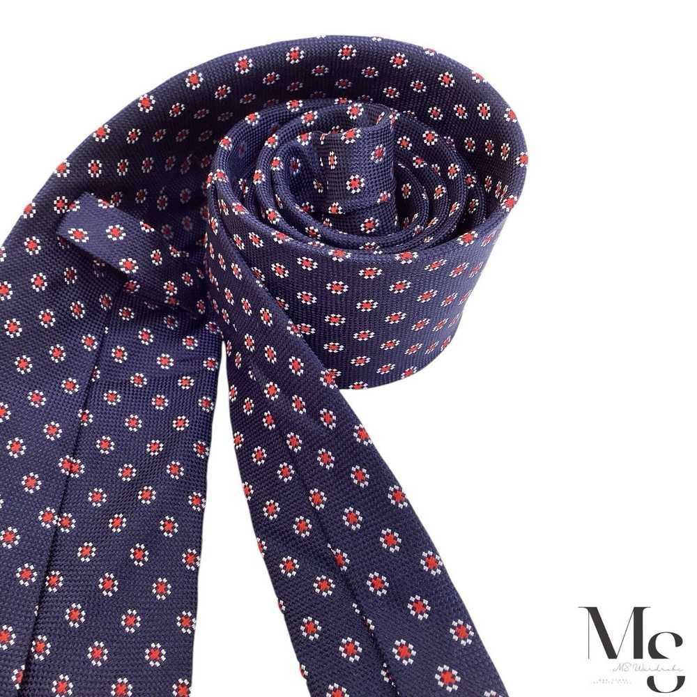 Suitsupply SUITSUPPLY Blue Floral Luxury Silk Tie… - image 3