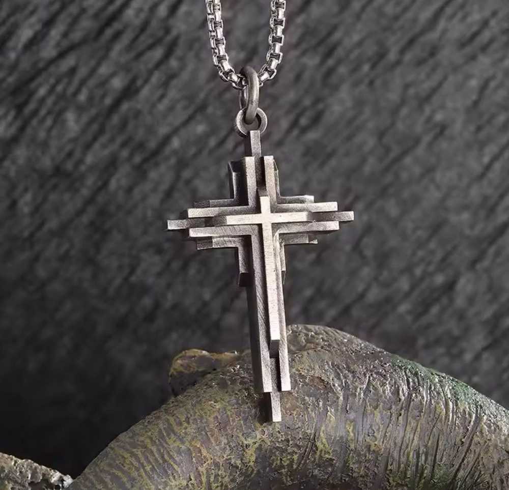 Chain × Jewelry × Streetwear Abstract Cross Punk … - image 1