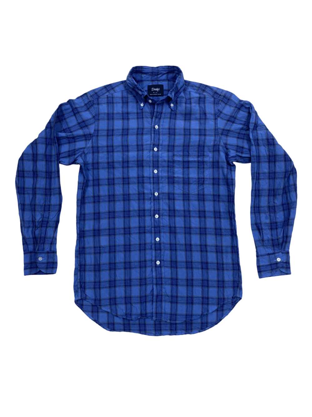 Drakes Drakes Checker Button Down - image 1