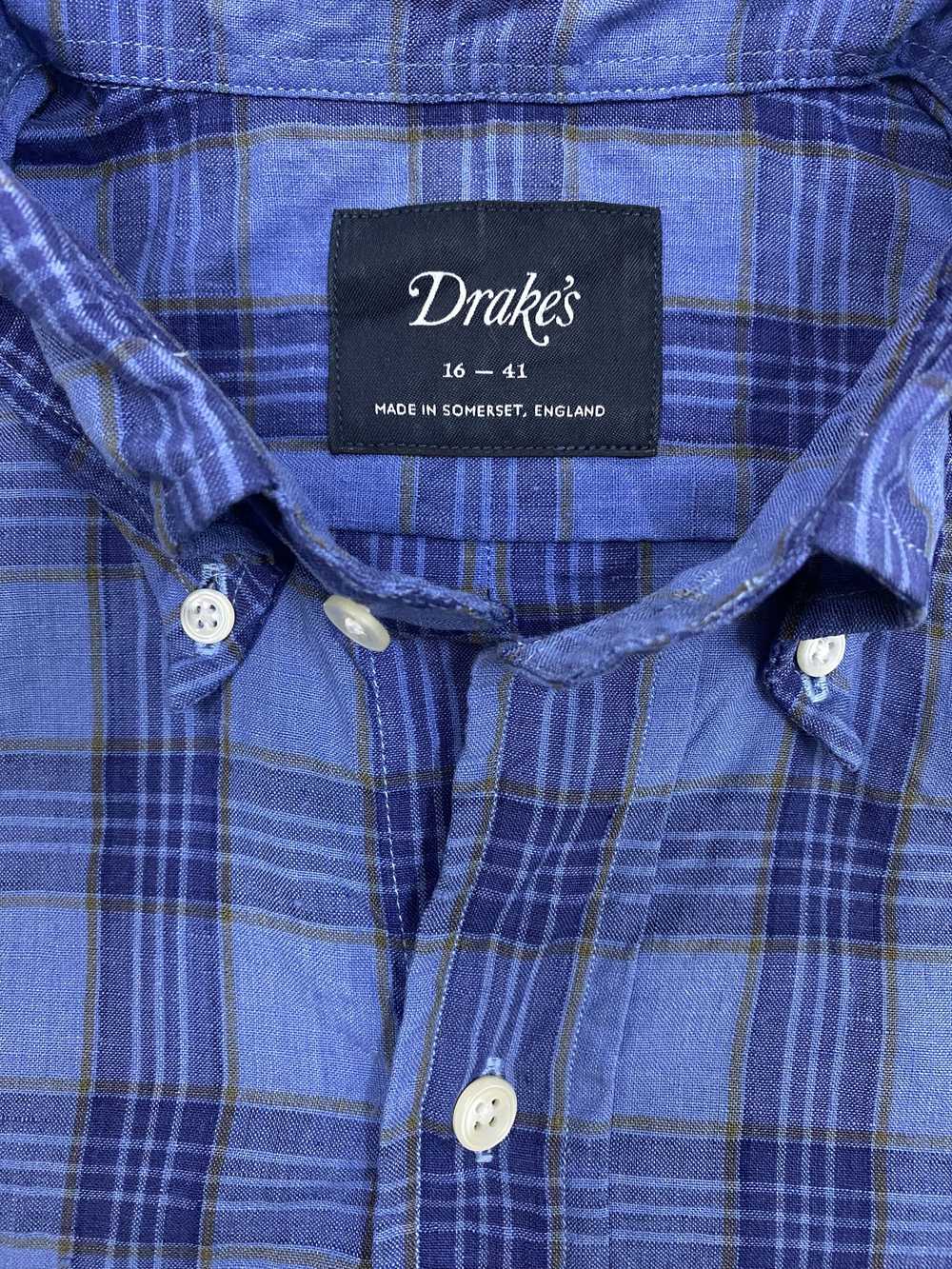 Drakes Drakes Checker Button Down - image 4