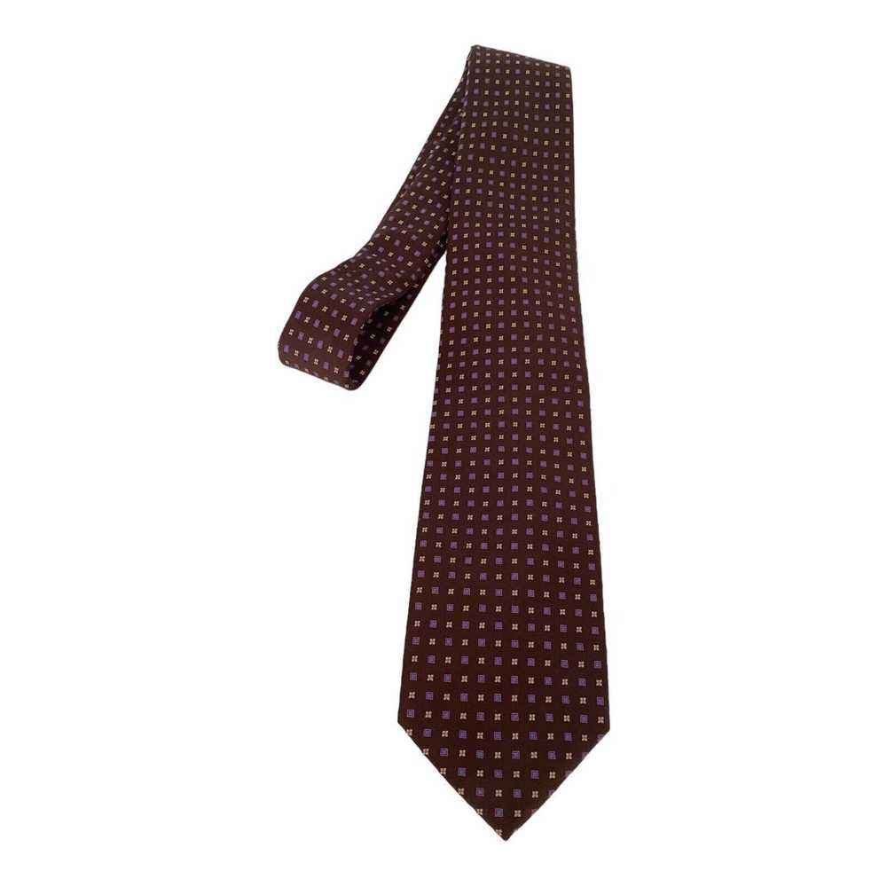 Brioni BRIONI Brown Geometric Luxury Designer Sil… - image 6