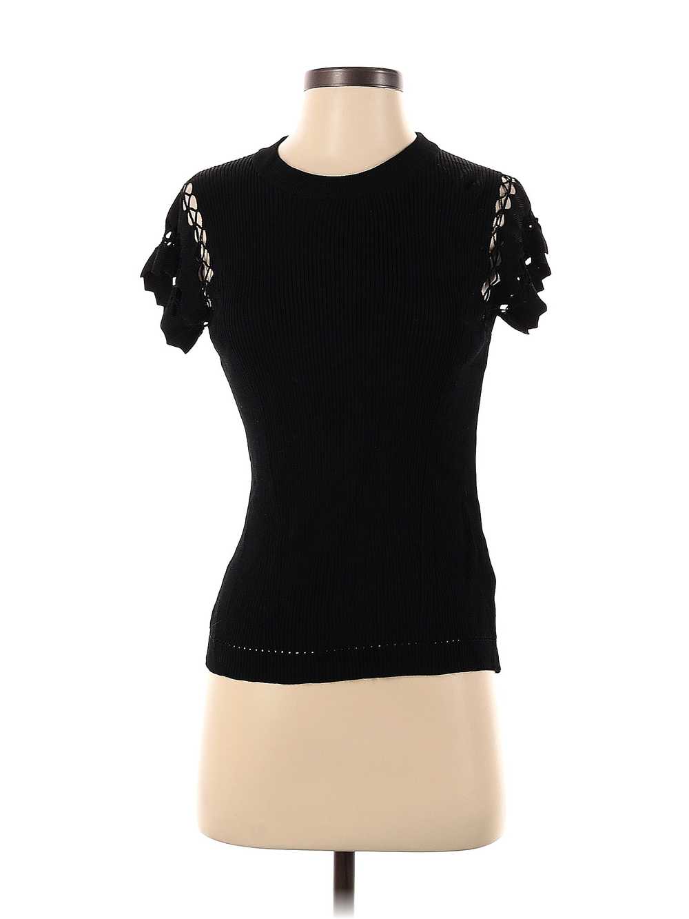 Dear John Women Black Short Sleeve Top S - image 1