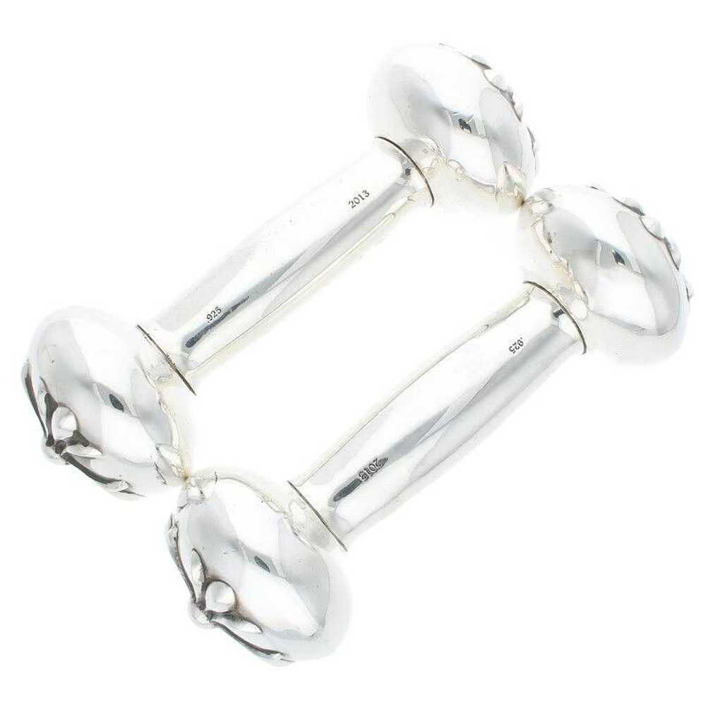 Chrome Hearts Chrome Hearts Silver Dumbbell Pair - image 1