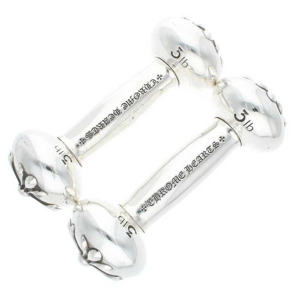 Chrome Hearts Chrome Hearts Silver Dumbbell Pair - image 2