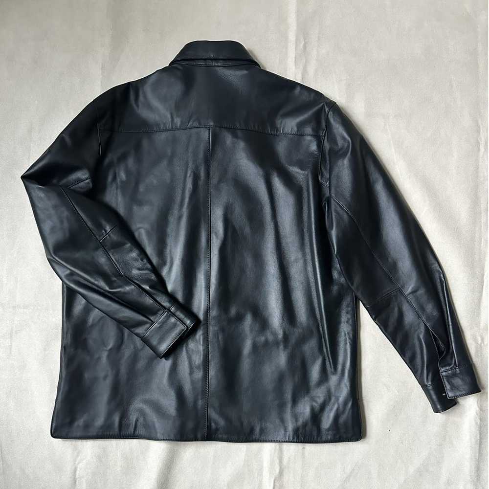 8 by Yoox Leather shirt - image 2