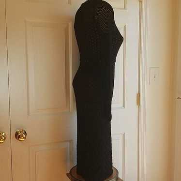 Other Sweater Dress Black Long Sleeve Lace Body C… - image 1