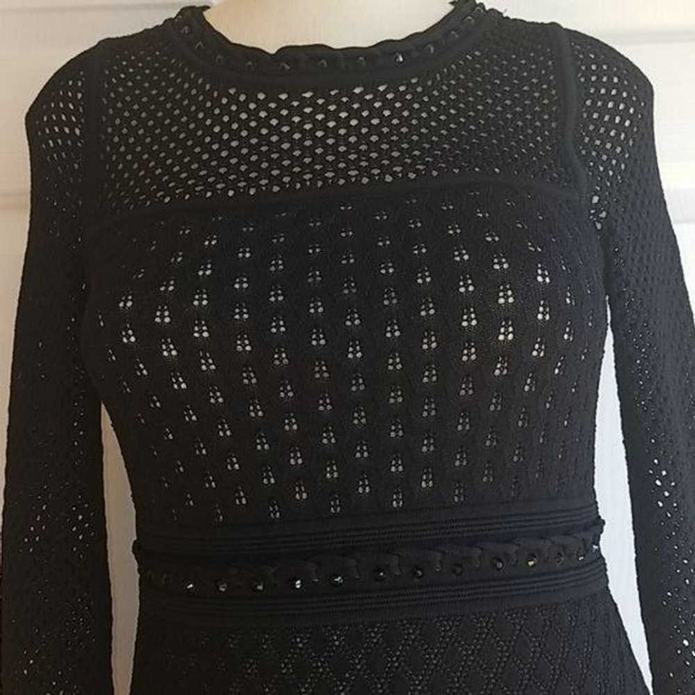 Other Sweater Dress Black Long Sleeve Lace Body C… - image 4