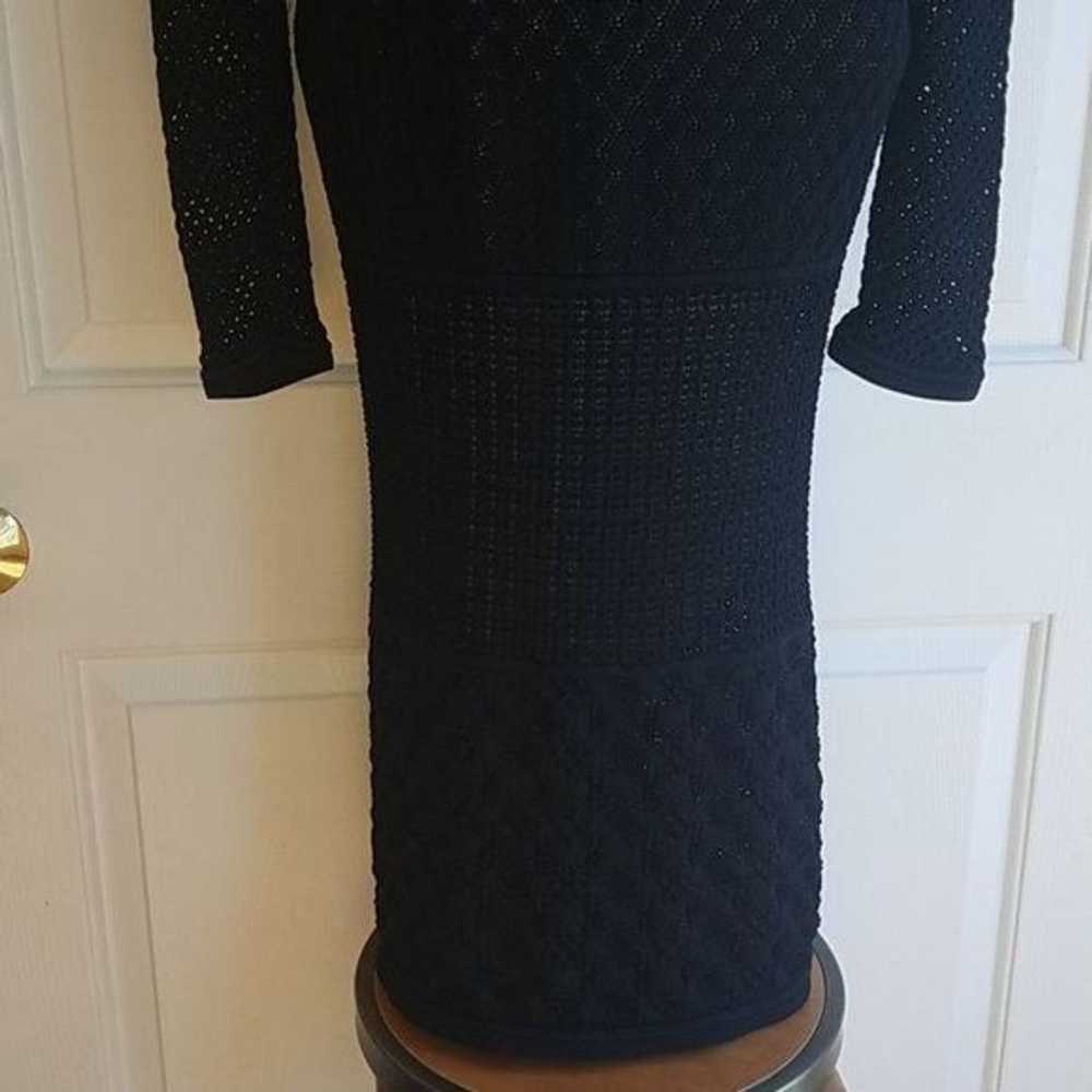 Other Sweater Dress Black Long Sleeve Lace Body C… - image 5