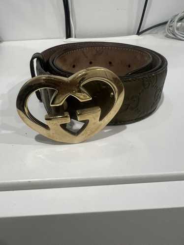 Gucci Olive gucci double G belt - image 1