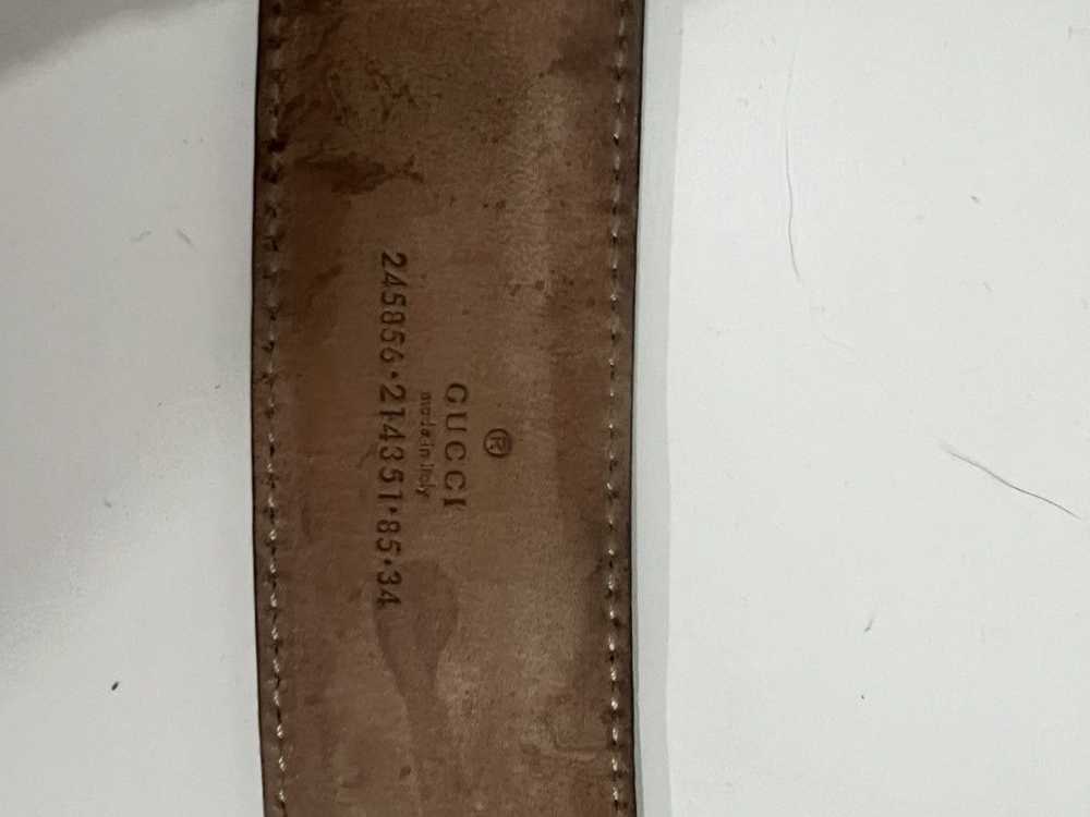 Gucci Olive gucci double G belt - image 3