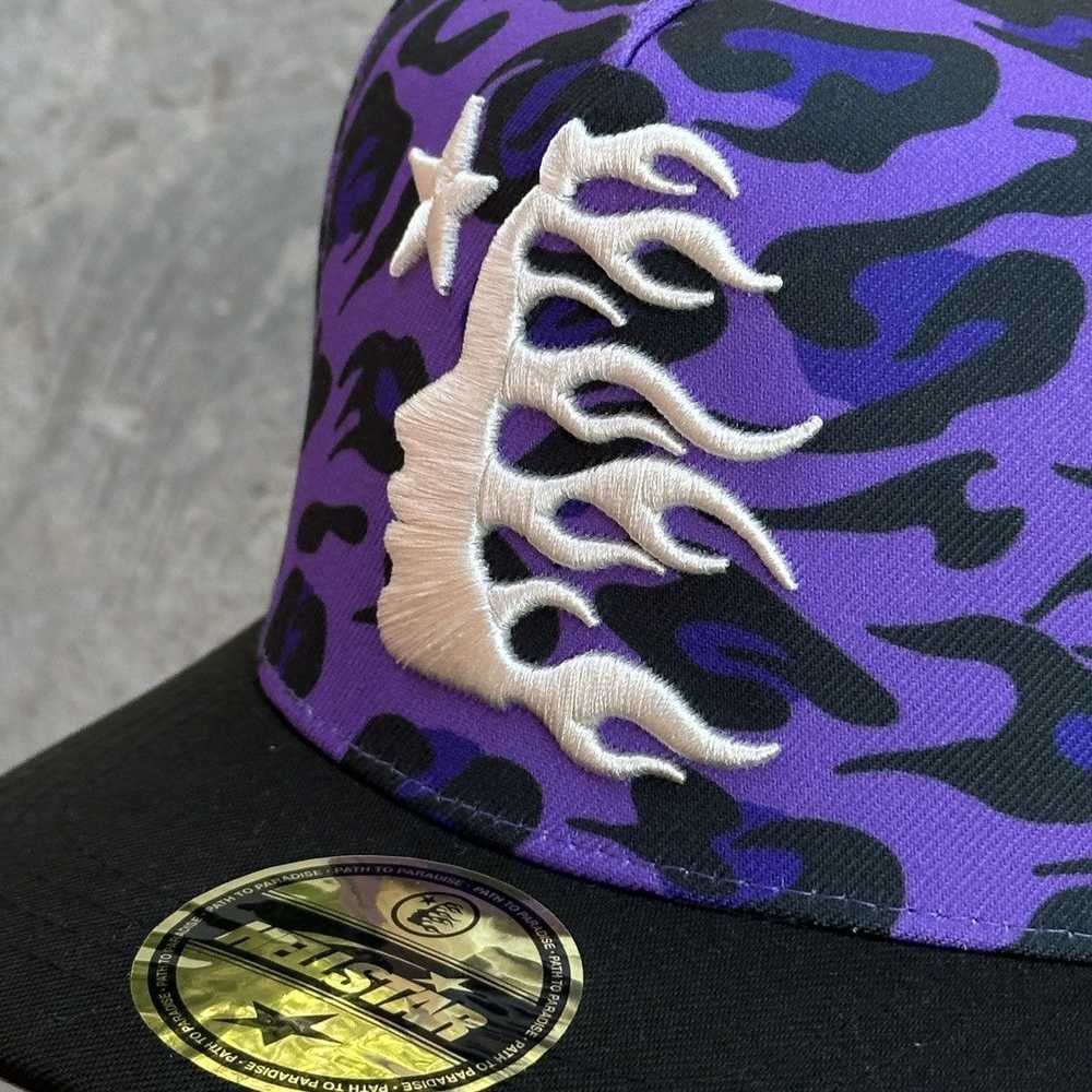 HELLSTAR Hellstar Purple Cheetah Print Hat - image 2