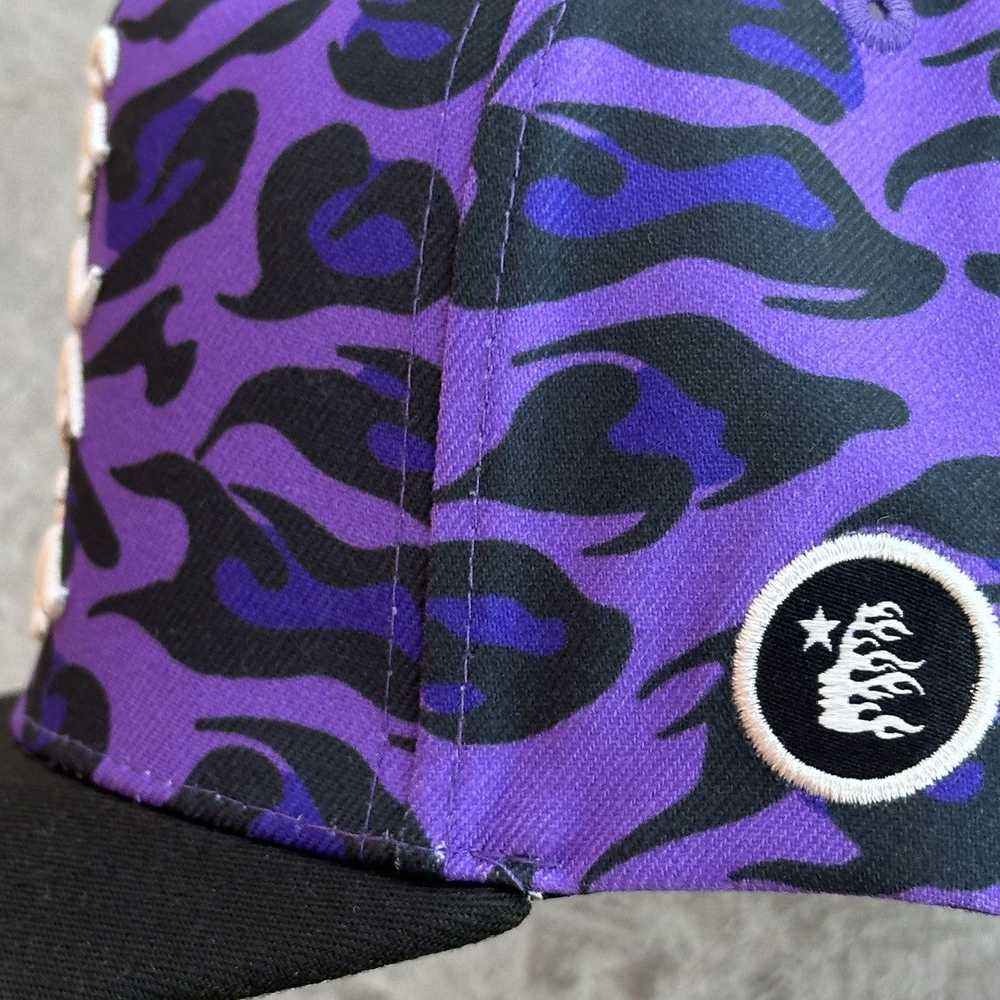 HELLSTAR Hellstar Purple Cheetah Print Hat - image 3