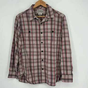 Lucky Brand Lucky Brand Jeans Plaid Long Button-D… - image 1