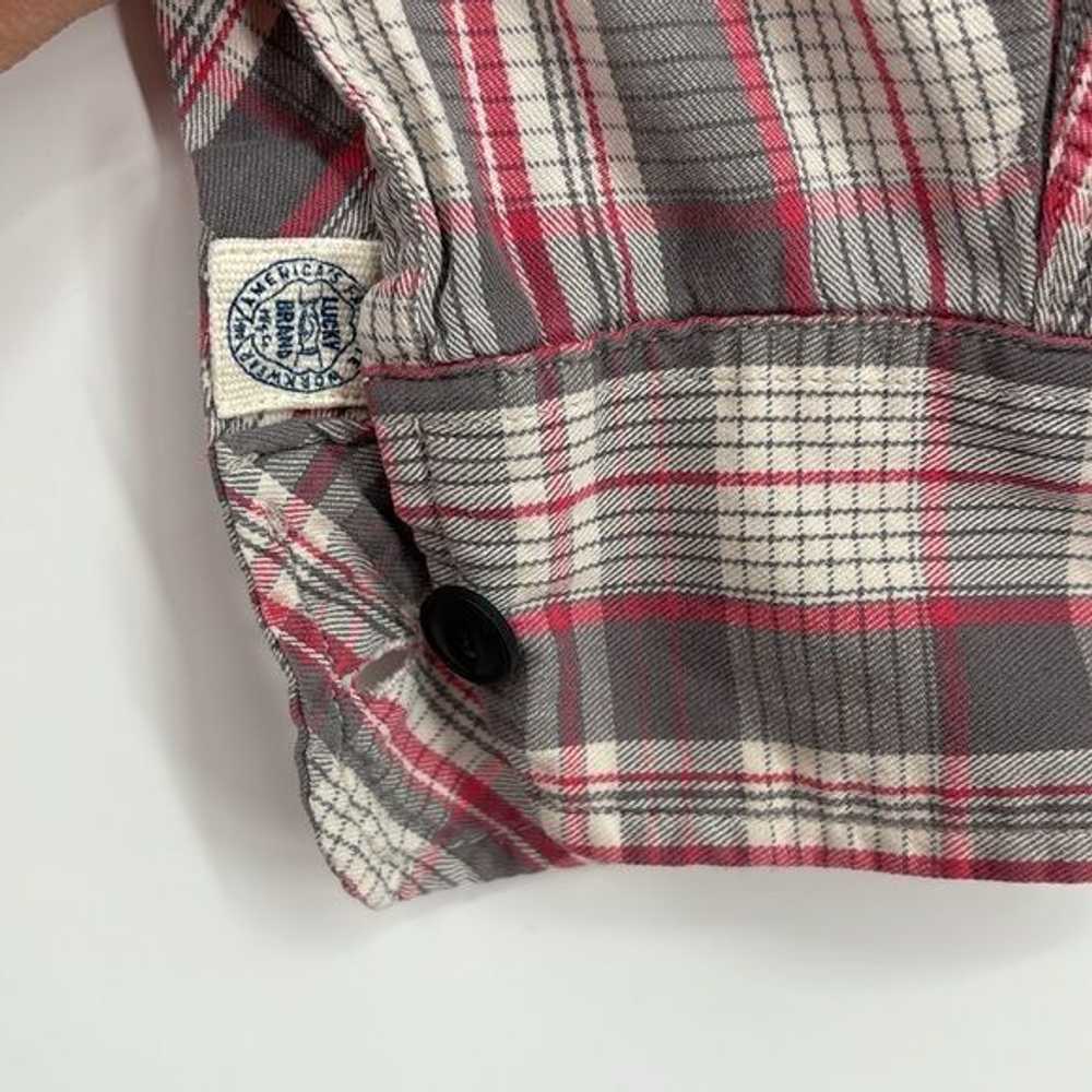 Lucky Brand Lucky Brand Jeans Plaid Long Button-D… - image 8