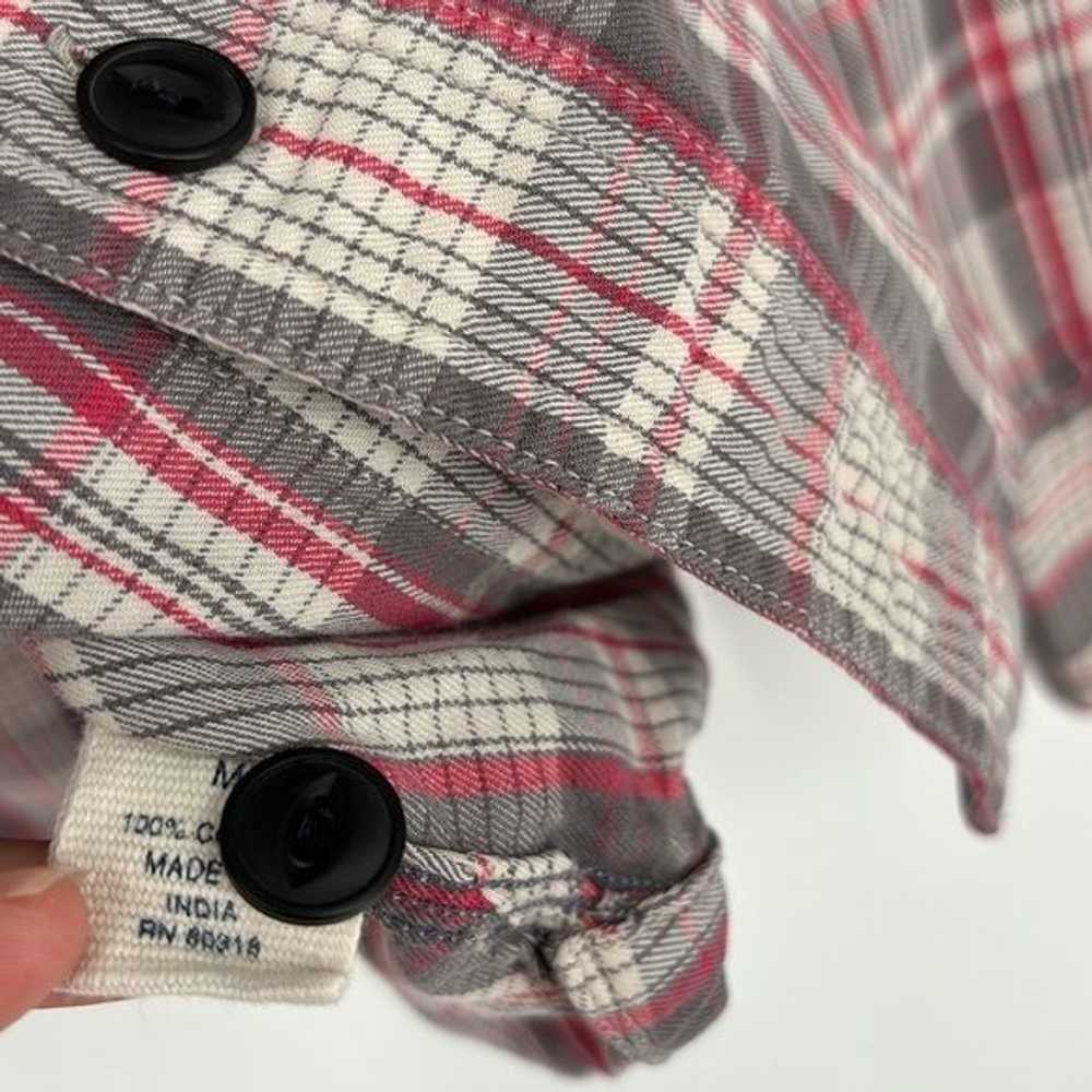 Lucky Brand Lucky Brand Jeans Plaid Long Button-D… - image 9