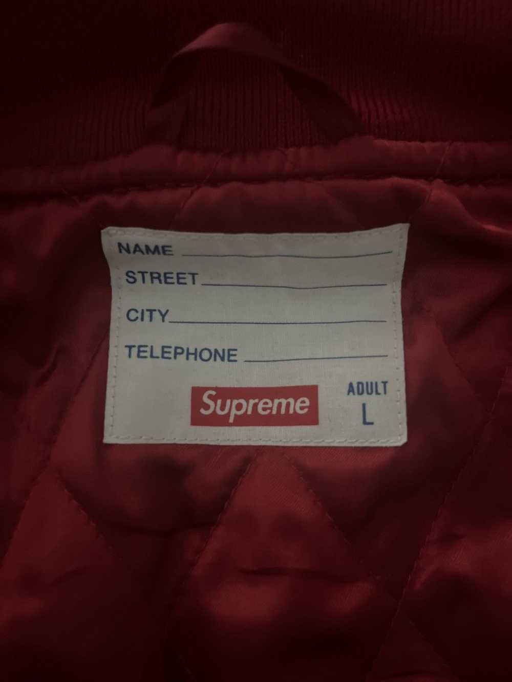 Supreme Supreme Bone Dog Varsity Jacket Red - image 3