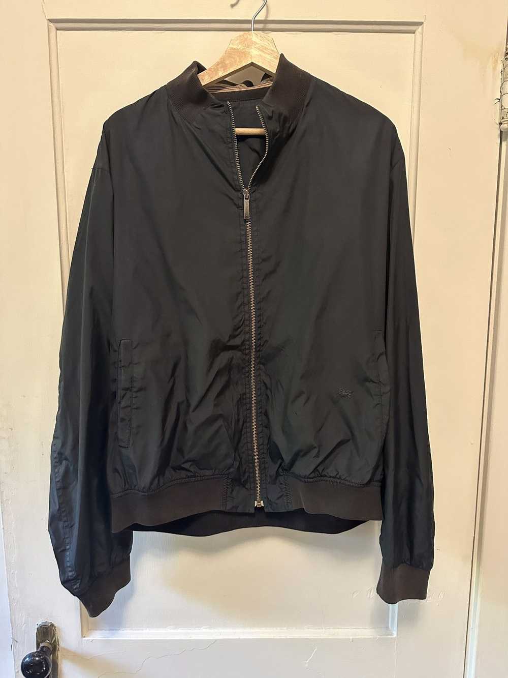 Burberry Vintage Mock Neck Windbreaker L - image 1