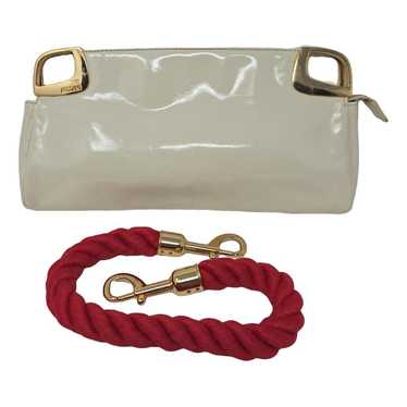 Moschino Love Patent leather clutch bag