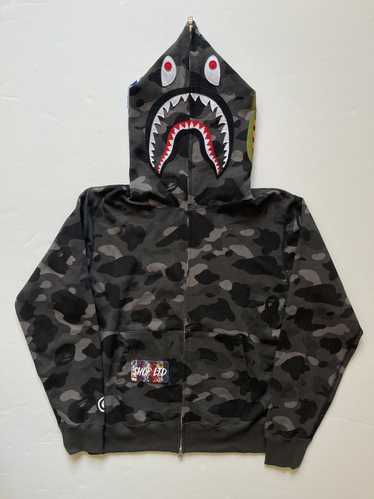 Bape Color Camo Shark Full Zip Hoodie - image 1